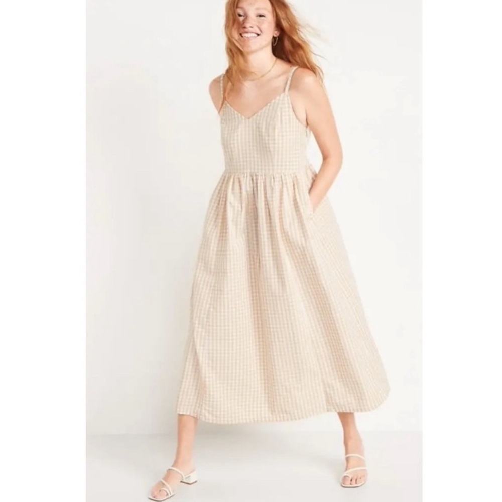 GINGHAM SUNDRESS WITH POCKETS